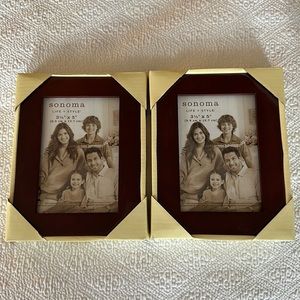 Pair of Sonoma wood picture frames